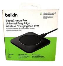 Belkin BoostCharge Pro 15W Universal Easy Align Wireless Charging Pad