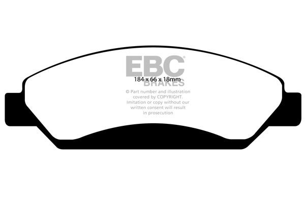 EBC DP1742 BRAKE PAD SET DISC BRAKE Front