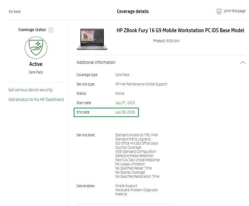HP ZBook Fury 16 G9 Laptop Core i7-12800HX RTX A1000 64GB RAM 512GB SSD Warranty - Image 3 of 4