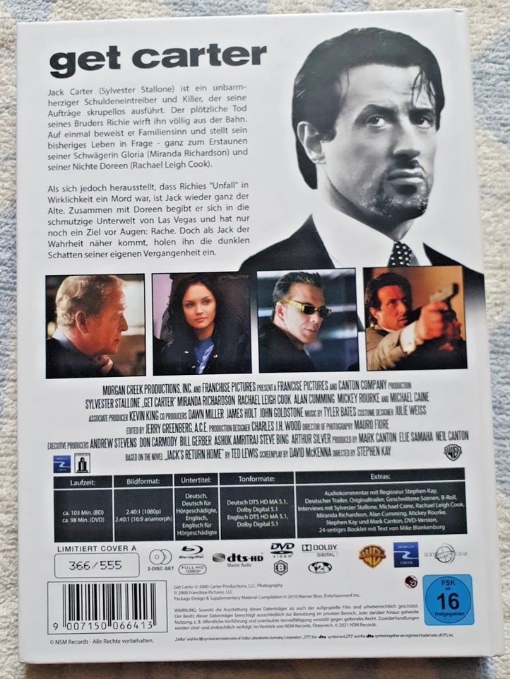 Get Carter [Blu-Ray+DVD] - uncut - limitiertes Mediabook Cover A - Bild 2 von 4