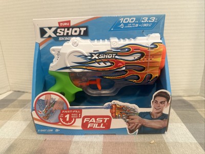 Zuru X-Shot Skins Fast-Fill Water Gun , Shoots 30 Feet, 3.3 Fl Oz. Blazer