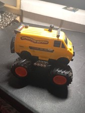 Vintage 1988 Tomy Rip Rock'n Rollers Monster Truck Worm Yellow Toy Van WORKING