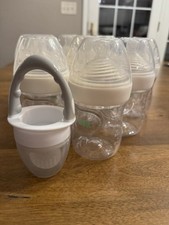 Nuk Baby Bottle Set of 9 5 oz Bottles with 1 Dr Brown Food Introducer