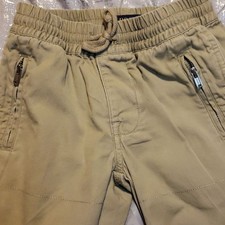 Polo boys khaki lightweight cotton joggers sz 4T