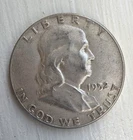 1952 Franklin Half Dollar VF KM 197 U.S. coin 50c circulated raw