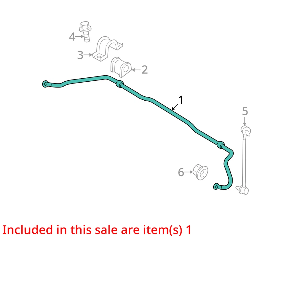 Barra estabilizadora delantera Kia Spectra 2004-2009 OEM J0VCO Foto 2 de 3