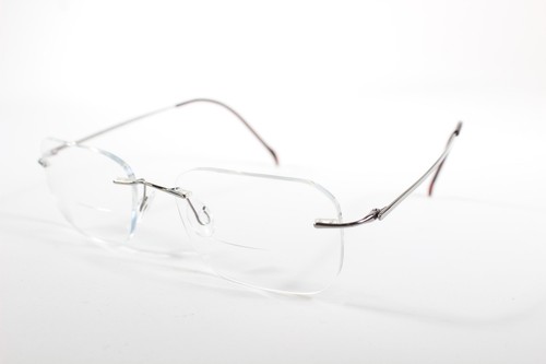 Stepper Brille SI-4221 Unisex Grau Randlos Titan Eyewear Brille Brillengestell