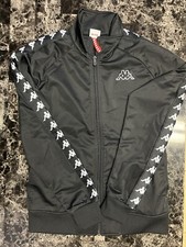 KAPPA TEEN/WOMEN JACKET BLACK Full Zip SIZE Medium