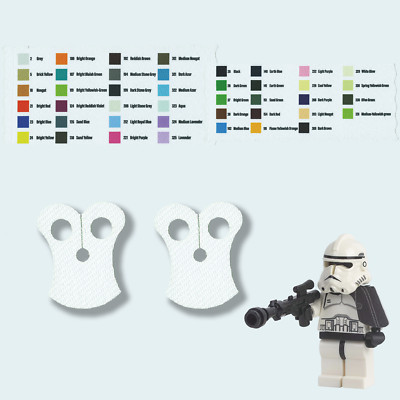2x Minifigure Armor Pauldron Cloth Cape 