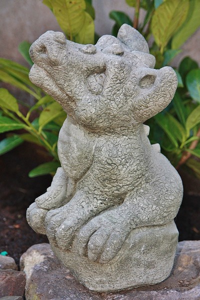 Drache Sunny Figur Aus Steinguss Neu Frostfest Steinfigur FüR Garten Neu SU-836-image