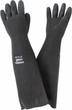 Trinco GLH45 2-00047 Heavyweight Rubber Sand Blasting Gloves, 24" Long, 1 Pair