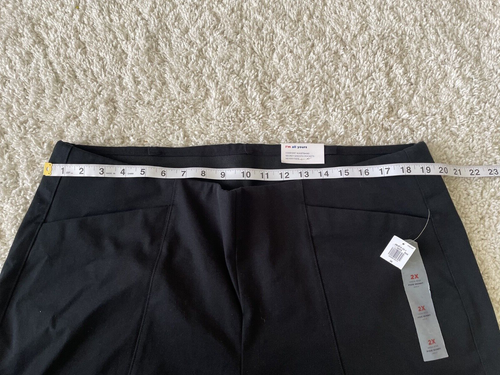 Old Navy Pixie Skinny Pants Women 2X Striped Blue White Hi Rise Ankle Length NEW - Picture 6 of 11