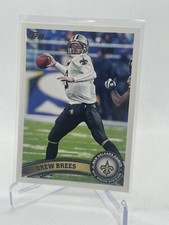 2011 Topps Drew Brees Saints Purdue University Football 