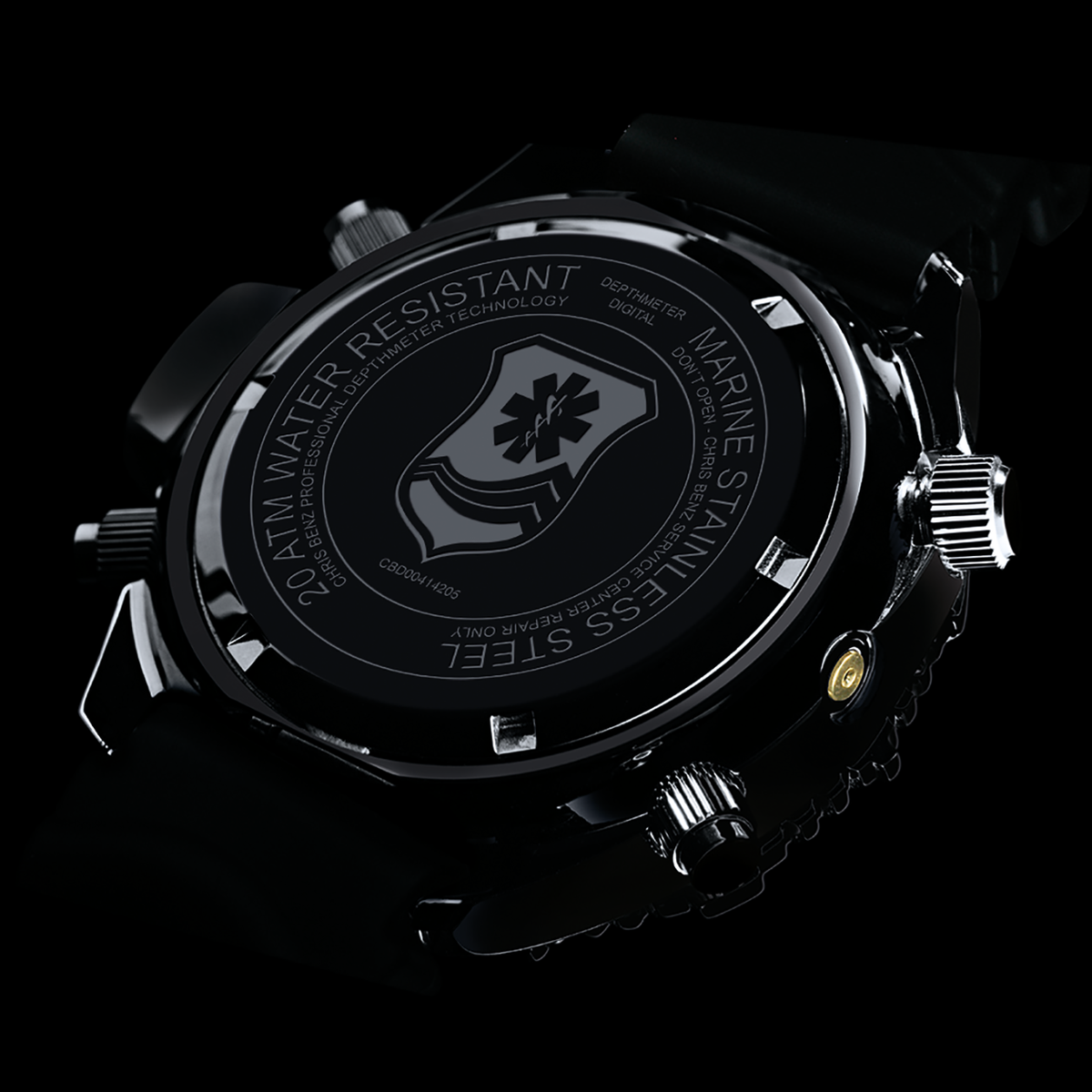 Rescue Diver Chris Benz Depthmeter Chronograph 300m Reloj De
