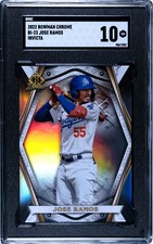 JOSE RAMOS 2022 Bowman Chrome BI-23 Invicta SGC 10 LOS ANGELES DODGERS