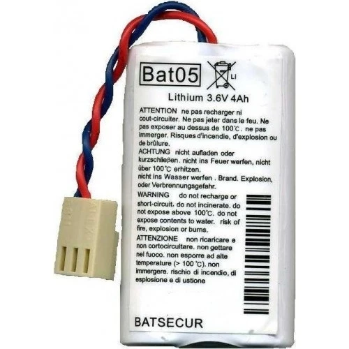 BATSECUR Batteria Litio 3,6V 4Ah BATLi05 compatibile per allarmi sensori DAITEM LOGISTY