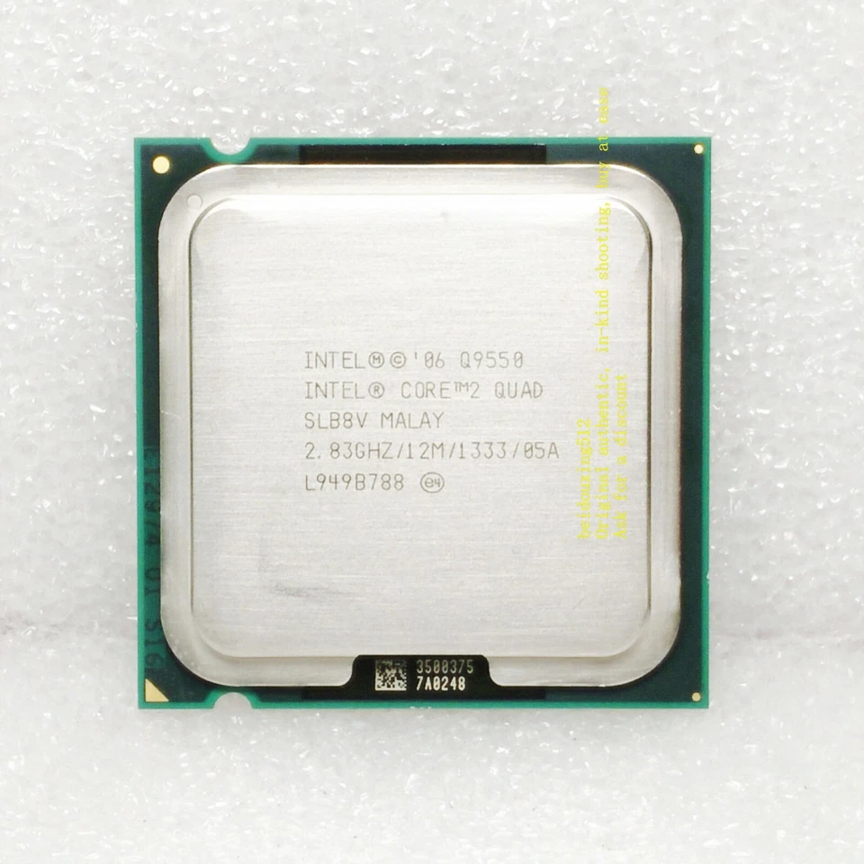 Intel Core 2 Quad Q9550 2.83GHz 12m 1333mhz Quad Core Socket 775PC Processor - Image 3 of 4