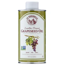 , Expeller-Pressed Grapeseed Oil, High Heat Neutral Cooking Oil, Cast Iron Seaso