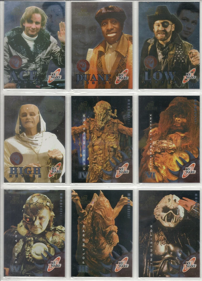 Rare Red Dwarf Chrome lot Of 20 insert Trading Cards Futera Platinum 2002 - Image 3 of 4