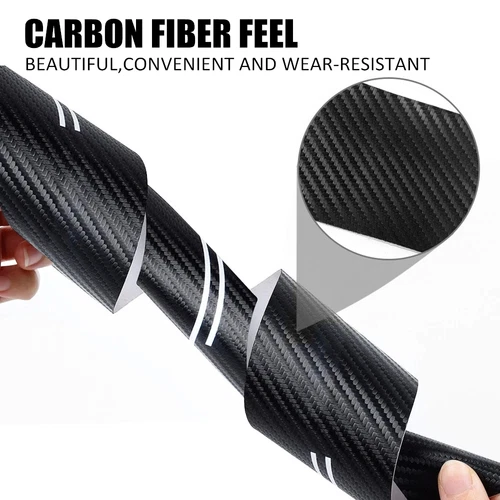 Protector contra rasguños de placa de umbral de puerta de coche de fibra de carbono para Nissan XTRAIL T31 T30 - Imagen 6 de 7