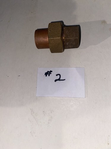1 Pc 3/4 β Copper Solder Union New Old Stock # 2