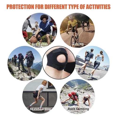 Knee Brace Support Neoprene Patella Stabilizing Compression Straps Adjustable US - Picture 7 of 13