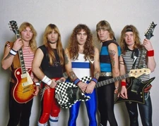 Hard Rock Band IRON MAIDEN Glossy 8x10 Photo Bruce Dickinson, Steve Harris Print