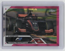 2023 Topps Chrome Formula 1 #142 Richard Verschoor Fuchsia Lava Refractor #/250