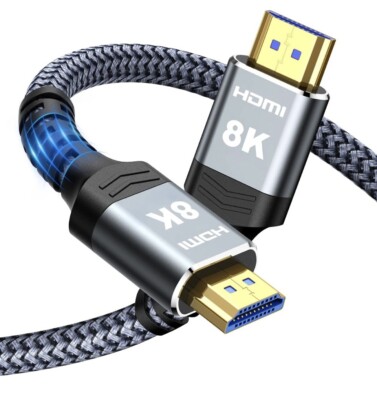 Highwings 8K60HZ HDMI Fiber Optic Cable 100FT Ultra 48Gbps High Speed (aq)