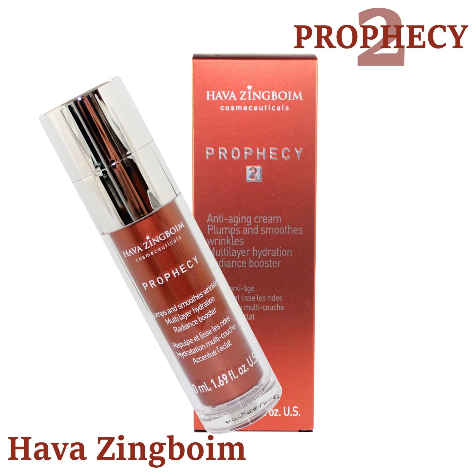 Hava Zingboim Prophecy Anti Aging Cream Skin Face Moisturaizer Hyaluronic Acid
Opens in a new window