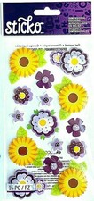 scrapbooking stickers - NEW - Layered Vellum Daisies