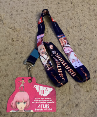 Anime Expo AX 2019 Fate Grand Order Lanyard With Atlus Catherine Full Body Badge