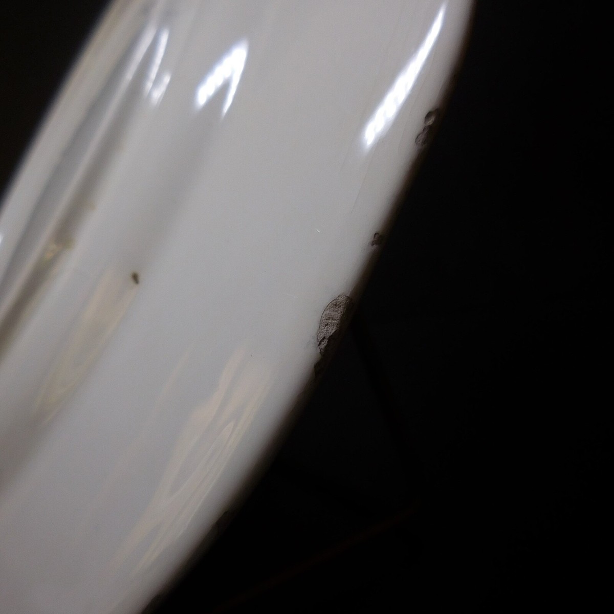 Vintage Ceramic Faience Plate Art Table Restoration XIX France