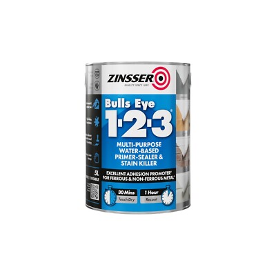 Zinsser - Bulls Eye 1-2-3 - Grundierung Versiegelung Farbe - 5L