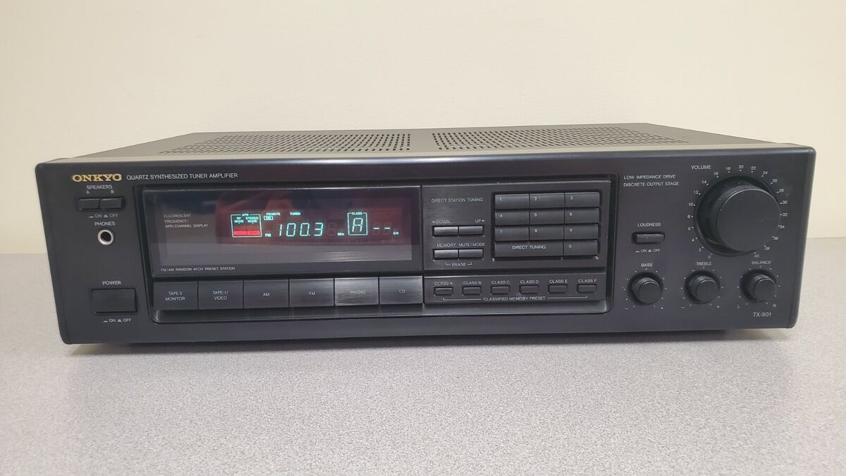 Onkyo AV Receiver Amplifier Tuner Stereo TX-901 Audio Onkyo AV Receiver Amplifier Tuner Stereo TX-901 Audio