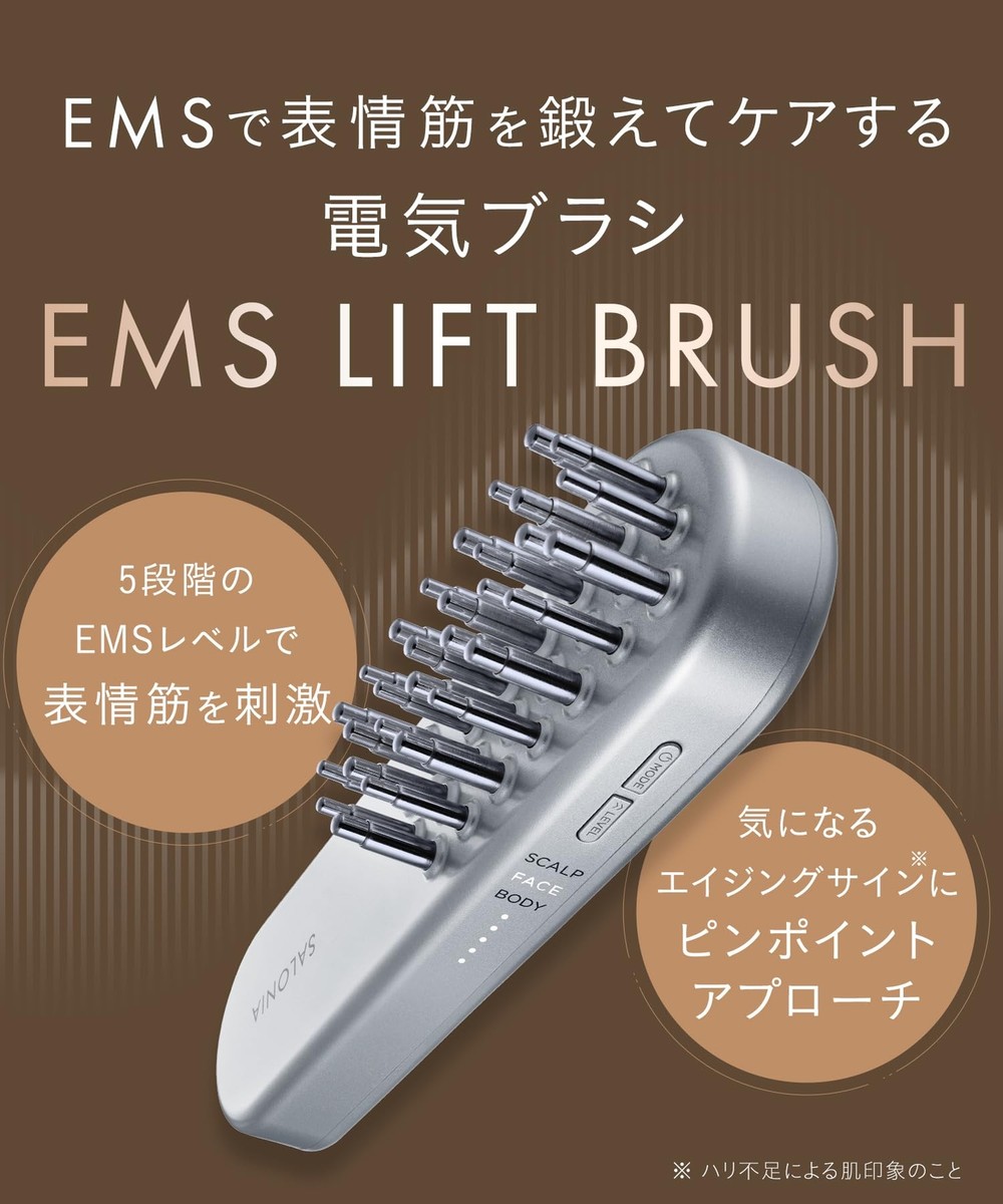 （未開封）SALONIA EMS LIFT BRUSH SAL222065L SALONIA EMS Lift Brush Facial Beauty Device Lift Up