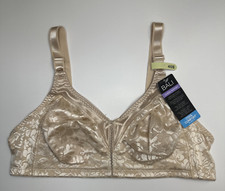 Bali Women's Double Support Spa Closure Wire-Free Bra Soft Taupe 40B NEW DF3372