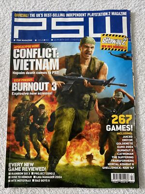 PlayStation PSW Magazine Issue 53 Conflict Vietnam - Burnout 3 - 267 Games