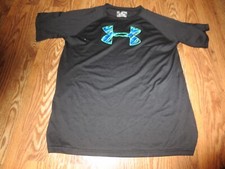under armour heatgear loose short sleeve t shirt yxl