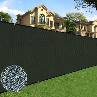 6X50ft Privacy Fence Cover Screen Fencing Mesh Shade Cover for Garden Yard Green