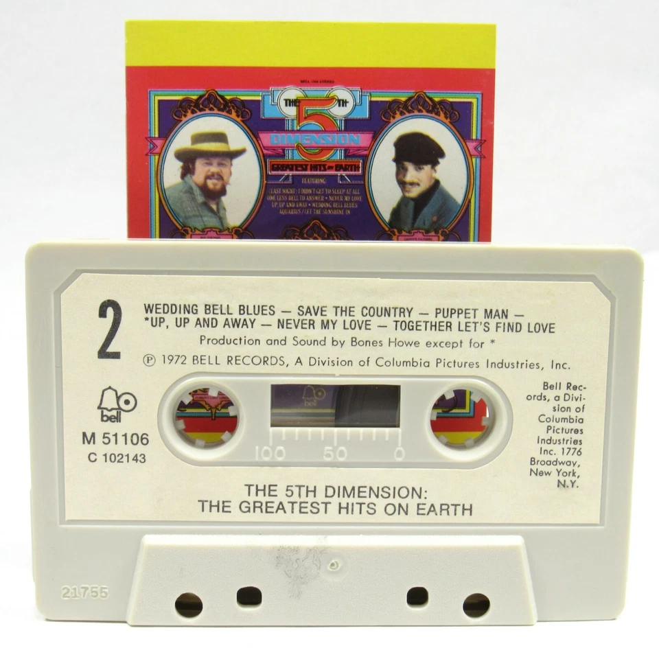 The 5th Dimension The Greatest Hits On Earth Cassette Bell 1972 - Image 4 of 4