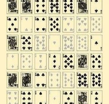 Rifle / Poker Target Game (100) - Medium- Dual Sided Print