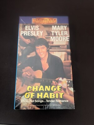 Change Of Habit SEALED VHS Elvis Presley Mary Tyler Moore 1987