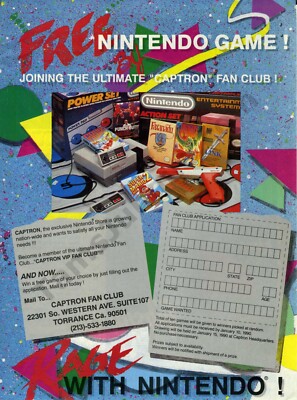 1989 Nintendo Games Fan Club Consoles Games PRINT AD Christmas Gift Idea (2115)