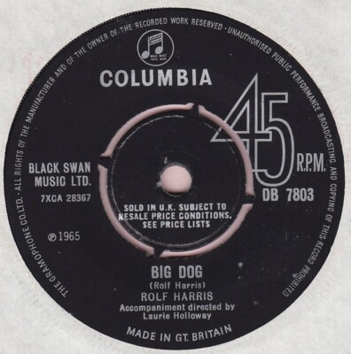 Rolf Harris - Big Dog (7'')