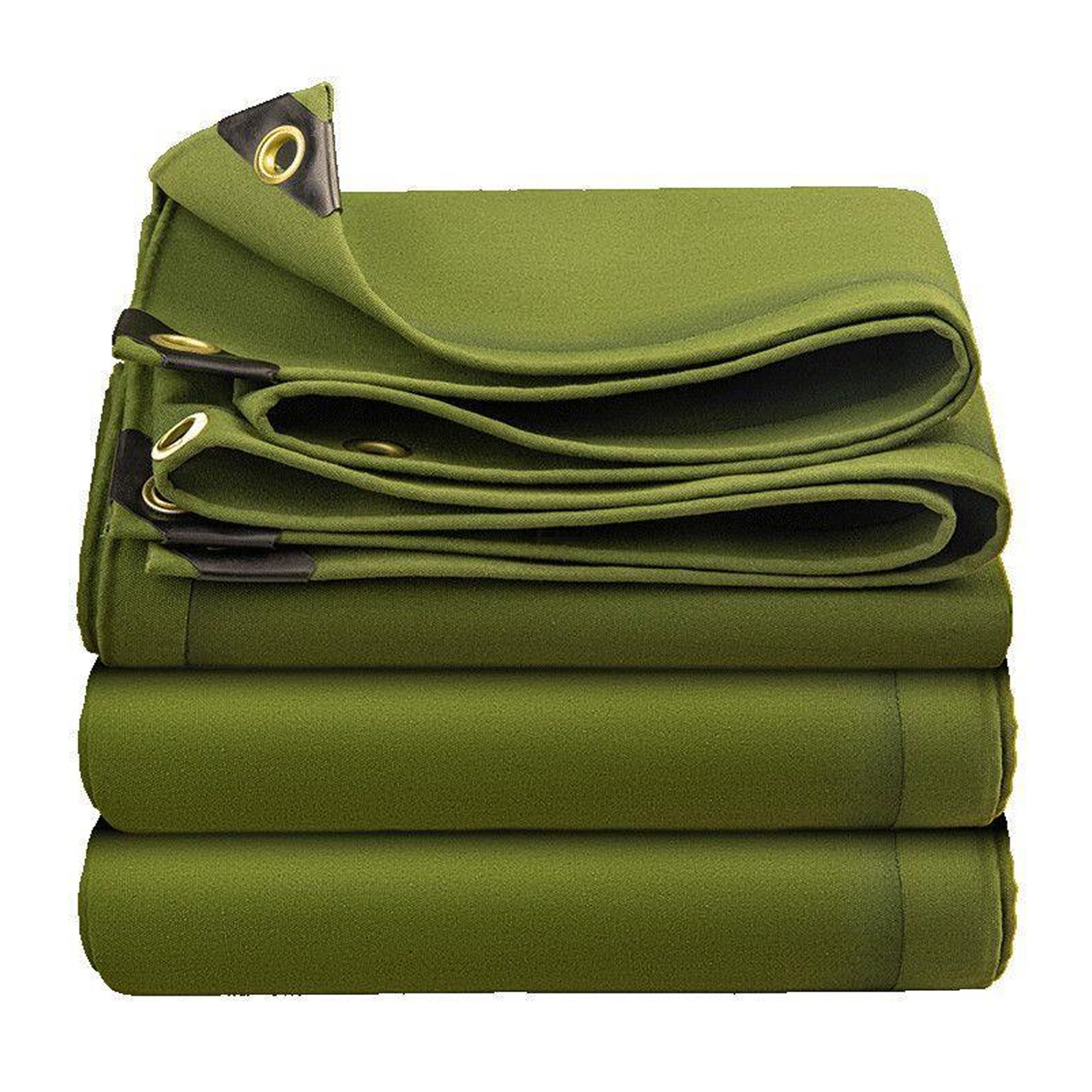 20x30ft Canvas Tarp Heavy Duty Waterproof Tarpaulin Cover w/ Rustproof Grommets