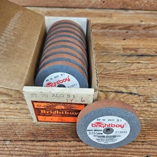 New Lot of  10 Vintage Brightboy Cratex Abrasive Wheels ST 70 ALO 31 3" Inch Dia