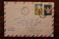 Nowa Kaledonia 1991 Nelle Caledonie Floirac Okładka poczty lotniczej Poczta lotnicza