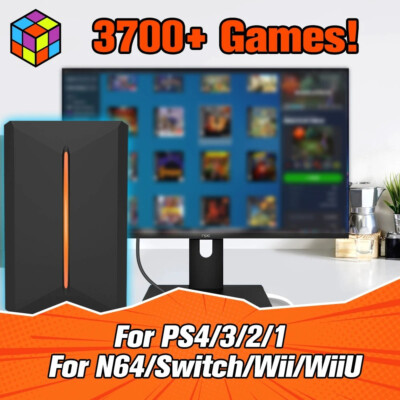 Kinhank Launchbox Portable HDD 500GB PS4 PS3 PS2 PS1   Retro Konsole Videospiele