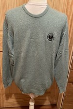 Lyle  Scott Scotland Men's Green Sweater Pullover Embroidered Golf Size Medium